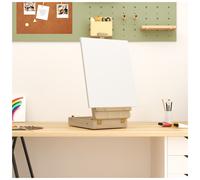Table Easel Solid Pine Wood Natural 27x43x68cm Foldable Desktop Canvas withTray