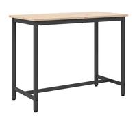 Table Engineered Wood and Steel Rectangular Work Modern Furniture Frame vidaXL