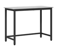 Table Engineered Wood and Steel Wooden Work Modern Home Office Desk vidaXL