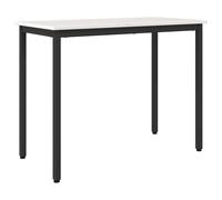 Table Engineered Wood and Steel Work Living Bedroom Modern Rectangular vidaXL