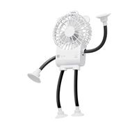 Table Fan, 3 Speed Robotic Suction Cup Table Blower, Fan for Next to the Bed, for Office Use Bedroom, Work, Beside the Bed, on the Night Table, Home and Student Room