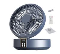 Table Fan - 8 Inch Cordless Table Circulator, Ultra Quiet Cooling Device | Three-Level Remote Controlled Speed Solution for Study, Offices