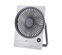 Table Fan | Portable Electric Personal Table Fan with Digital LCD Display, Hanging and Standing, for Home, Office, Bedroom and Dormitory