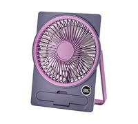 Table Fan, Portable Electric Personal Table Fan with LCD Display, Hanging and Standing Fan for Home, Office, Bedroom and Dormitory