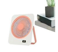 Table Fan - Portable Small Fan | 1200mAh Battery 5-Speed Settings Portable Cooling Device for Men Women Indoor Outdoor Bedroom Hiking Beach Camping