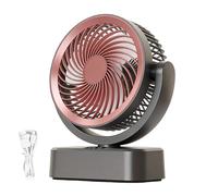 Table Fan: Portable Speed Circulation Fan with Flat or Wall Mount Option, Compact Adjustable Cooling for Home, Office, Bedroom, Dorm and the