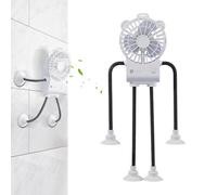 Table Fan - Robotic Shape Suction Cup Table Blazer with 3 Speeds | Fan For Next To The Bed,For Office Camping Work Next To The Bed Bedside Bedside Home Student Room