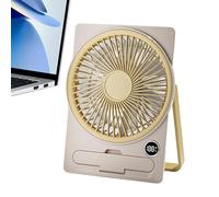 Table Fan | Small Desk Fan | Portable Personal Cooling Tool with LCD Digital Display for Kitchen Home Bedroom Students