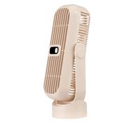 Table Fans - Rechargeable Compact Desk Fan | Silent Rotating Fan | Personal Cooling for Summer Home Mount Table Office Accessories for the Heat