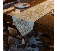 Table Flag - Table Decoration Cloth Coffee Table Towel gem Flower Blue 33210cm (Color : Giallo)