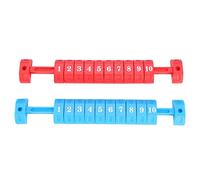 Table Football Counter Foosball Score Counter 2pcs/set Plastic Table Football 10 Numbers Scoring Score Counter Indicator Red & Blue(Red+Blue)