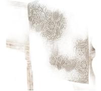Table for RUNNER, 35x120cm, Modern Floral Embossed Polyester, Soft Textured Finish for Dining Room Entryway TV Decor(Placemat 35 * 45 Gesang - Gray)