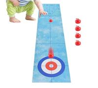 Table Golf Play Set - Interactive Triple Foldable Mat | Golf Ball Curling Game for the Desk - For Party Living Room Children Teenagers Friends