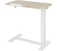 Table Height With Wheel Mobile Laptop Desk Tilting Wood Grain