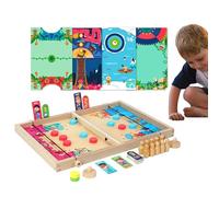 Table Hockey Game Set - Multi-Player Sport Activity, 1-Set Desk Hockey Sport Game For Fun Help, Fast Sling Pucker With Elastic Cord, Giftware, Board For Kids, Teens, Friends And Classmates