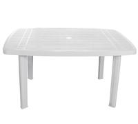 Table In Polypropylene Resin Faro Ellitt 140x90cm White