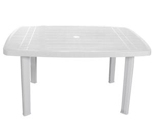 Table In Polypropylene Resin Faro Ellitt 140x90cm White