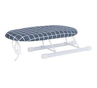 Table Ironing Board, Ironing Sleeve Board, Mini Ironing Board, Foldable, Sleeve Cuffs, Collar, Ironing Board, Handling Table for Sleeves, Sewing and Ironing (Dark Blue Check)