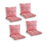 table Kitchen Chair Cushs Set of 4 with Ties & Bac Slish Dining Chair Seat Pads 40x40cm Patterned Cush Covers for Dining Chairs