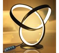 Table Lamp, 3 Colour 5 Brightness levels, Dimmable LED Dedside Lamps, Suitable for Bedrooms Living rooms Dining rooms, Art Desk Lamp, Bedside Lamp Creative Gifts(USB + UK Plug + Night Light Button)