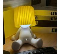 Table Lamp, a Little Shy Man Creative Lamp, Naughty Boy Desk Light, Funny LED Reading Light, Romantic Bedside Lamp, Atmosphere Light for Home Decoration (Yellow)
