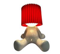 Table Lamp, a Little Shy Man Creative Lamp, Naughty Boy Desk Light, Funny LED Reading Light, Romantic Bedside Lamp, Atmosphere Light for Home Decoration (Red)