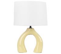 Beliani Table Lamp Abbie Ceramic Yellow