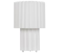 Beliani Table Lamp Alfeios Linen White, White