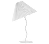 Beliani Modern Table Lamp Alwero Metal White