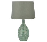 Beliani Table Lamp Atsas Ceramic Dark Green