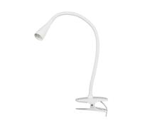 Table Lamp Baris (Modern) in White Made of Metal for e.g. Office & Workroom (1 Light Source,) from Lindby | clamp Light, Clip-on Reading lamp
