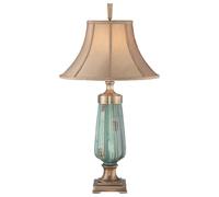 Table Lamp Ceramic Glaze/Aged Brass Finish LED E27 100W Bulb
