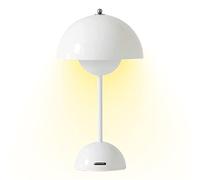 Table Lamp, Cordless Table Lamps, Led Rechargeable Table Lamp with 3 Gear Dimming, Portable Touch Control Table Lamp for Bedroom Restaurant,White