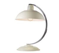 Table Lamp Curved Arm Retro Style Office Light Oyster White LED E27 60W Bulb