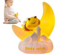 Table Lamp Cute,Bee Star Moon Home Decor,Cartoon Nursery Lamp | for Living Room Bedroom Study Bedside Nightstand Bookshelf Professionals Students Designers Writers Readers Office