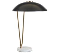 Beliani Table Lamp Danto Metal Black, Black
