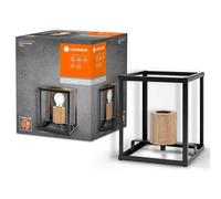 Table Lamp Decor Nairobi Design Black/Wood Max. 15W E27 Switch