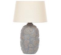 Beliani Table Lamp Ferrey Ceramic Grey, Grey