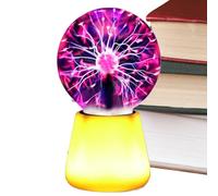 Table Lamp for Bedroom - Atmosphere Lamp, USB Powered Touch Sensitive Lighting | 7-Color LED Plasma Ball Interactive Touch Lighting Globe | for Ambience Tabletop Home Kitchen Living Room Bedroom