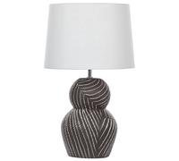 Beliani Table Lamp Guapore Ceramic Black, Black