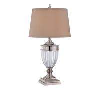 Table Lamp Highly Polished Nickel Finish LED E27 100W Single Bulb d02195