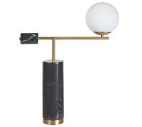 Beliani Modern Table Lamp Hondo Stone Black