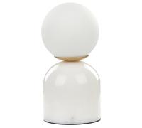 Beliani Modern Table Lamp Kiwi Stone White