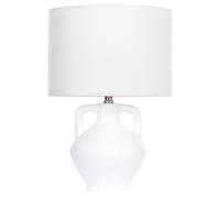 Beliani Table Lamp Labrada Ceramic White, White