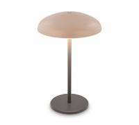 BRILONER - Rechargeable LED Table lamp IP44 with Light Edge, Touch, Replaceable Battery, LED Light, Battery Table lamp, Bedside, no Cord, 19.5x30.5 cm, Beige-Anthracite