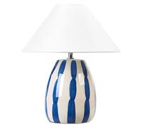 Beliani Table Lamp Luchetti Ceramic Blue, White