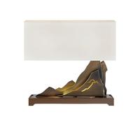 Table Lamp Luxe Marble Base Modern Minimalist Lighting for Living Room Bedroom Office Hotel Lounge Villa Study Decor Designer Inspired