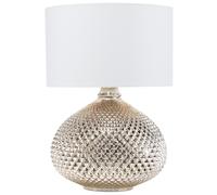 Beliani Table Lamp MADON Glass Gold, Gold