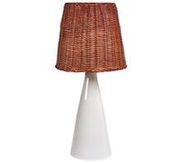 Beliani Table Lamp MADURU Ceramic White, White