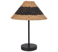 Beliani Table Lamp Momba Paper Rope Black